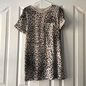 Zara Cheetah T-Shirt Dress